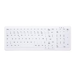 CHERRY AK-C7000 clavier Médical RF sans fil AZERTY Français Blanc