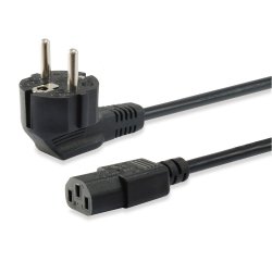 Equip 112121 Black 3 m Power plug type F C13 coupler
