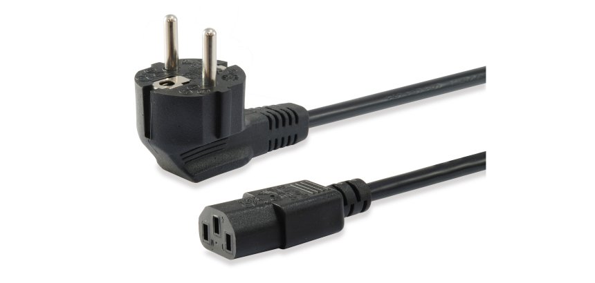 Equip 112121 Black 3 m Power plug type F C13 coupler