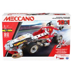 Meccano , Multimodello da 10, kit di costruzioni, Veicoli da Gara, 225 pezzi - dagli 8 anni