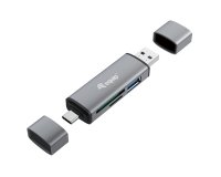 Equip 245460 lector de tarjeta USB 3.2 Gen 1 (3.1 Gen 1) Type-A/Type-C Gris