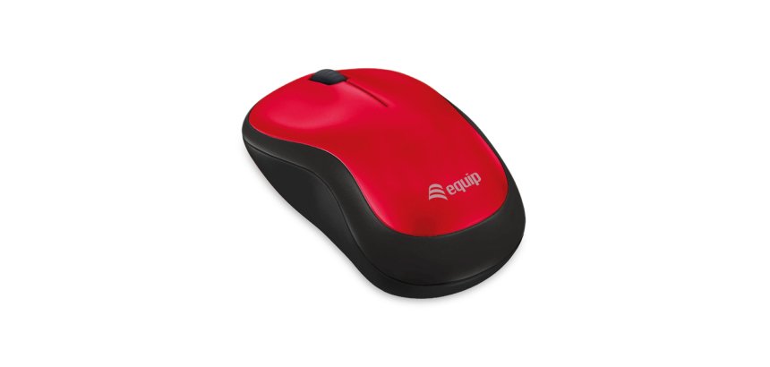 Equip Comfort Wireless Mouse, Red