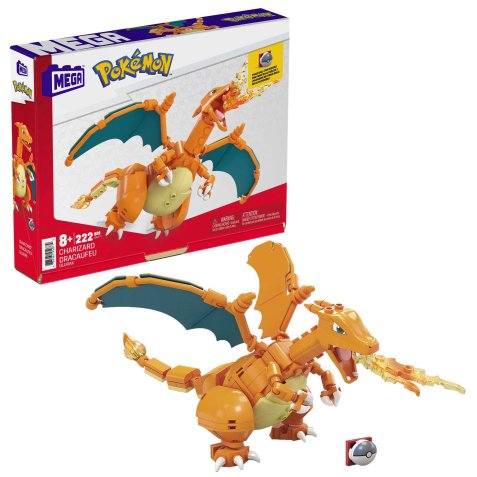 MEGA Pokémon Charizard Construction Set (222 pieces), Building Toys for Kids