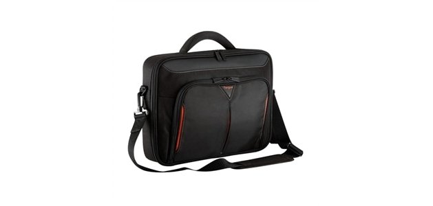 DELL Classic+ 35,6 cm (14") Mallette Noir, Rouge