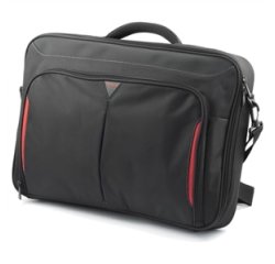 DELL Classic+ 45,7 cm (18") Malette Noir, Rouge