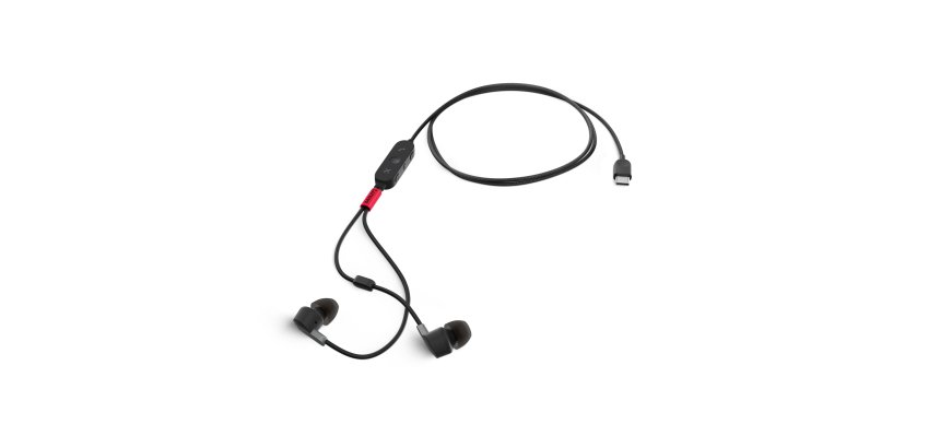 Lenovo 4XD1C99220 auricular y casco Auriculares Alámbrico Dentro de oído Música/uso diario USB Tipo C Negro