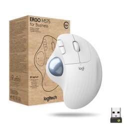 Logitech ERGO M575 for Business - Trackball - Bluetooth - Off-White