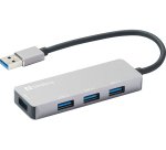 Sandberg 333-67 USB-Hub & -Konzentrator 3.2 Gen 1 (3.1 Gen 1) Typ-A 5000 Mbit/s Grau