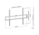 AISENS Soporte Eco Ultra Delgado Para Monitor/?? 40kg De 37-70, Negro