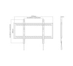 AISENS Soporte Eco Ultra Delgado Para Monitor/TV 130kg De 60-100, Negro