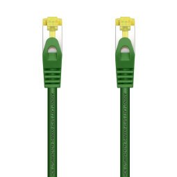 AISENS Cable De Red Latiguillo RJ45 LSZH Cat.7 600 MHz S/FTP PIMF AWG26, Verde, 1.0 m