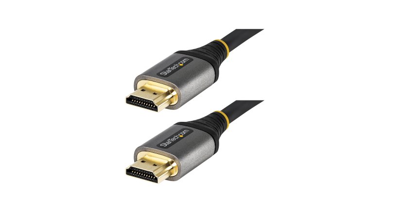 StarTech.com Câble HDMI 2.1 8K de 5 m - Câble HDMI ultra haut débit certifié 48Gbps - 8K 60Hz/4K 120Hz HDR10+ eARC - Câble HDMI Ultra HD 8K - Écran/TV/Affichage - Gaine flexible TPE