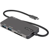 StarTech.com USB C Multiport Adapter - USB-C naar 4K HDMI, 100W Power Delivery Pass-through, SD/MicroSD Slot, 3-Port USB 3.0 Hub - USB Type-C Mini Dock - Lange (30cm) Kabel