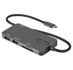 StarTech.com USB C Multiport Adapter - USB-C naar 4K HDMI, 100W Power Delivery Pass-through, SD/MicroSD Slot, 3-Port USB 3.0 Hub - USB Type-C Mini Dock - Lange (30cm) Kabel
