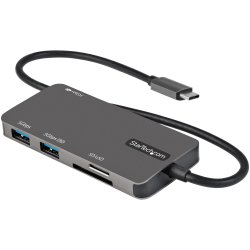 StarTech.com USB-C-Multiport-Adapter - USB-C auf 4K HDMI, 100W Power-Delivery-Pass-Through, SD/MicroSD-Steckplatz, 3 Port USB 3.0 Hub - USB-C Mini-Dock - 30 cm langes angeschlossenes Kabel