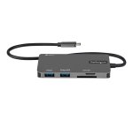 StarTech.com Adattatore multiporta USB C - Da USB-C a 4K HDMI, 100W Power Delivery Pass-through, slot SD/MicroSD, Hub USB 3.0 a 3 porte - USB Type-C Mini Dock - Cavo integrato da 30cm