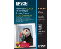Epson Premium Glossy Photo Paper - 10x15cm - 40 Feuilles