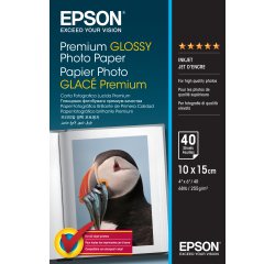 Epson Premium Glossy Photo Paper - 10x15cm - 40 Feuilles