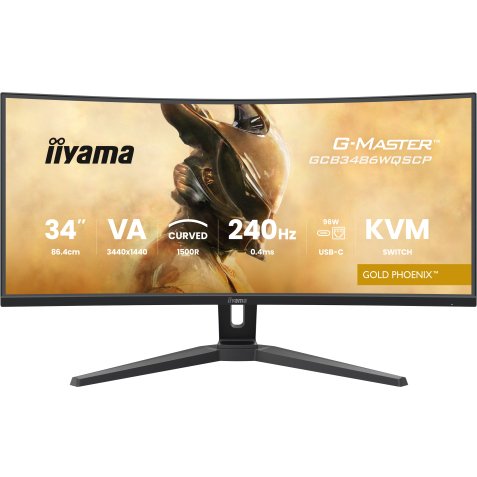 iiyama G-MASTER GCB3486WQSCP-B1 écran plat de PC 86,4 cm (34") 1440 x 3440 pixels 4K Ultra HD Noir