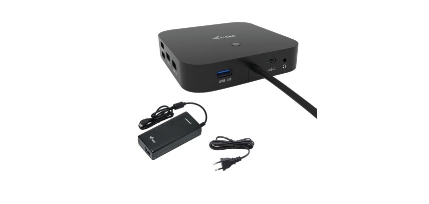 i-tec USB-C HDMI DP Docking Station with Power Delivery 100 W + Universal Charger 100 W
