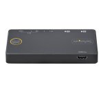 StarTech.com Switch KVM Hybride 2 Ports USB-A + HDMI & USB-C - Écran Unique HDMI 2.0 4K 60Hz - Commutateur KVM Compact HDMI Desktop et/ou Laptop - Alimenté par Bus USB - Compatible Thunderbolt 3
