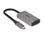 Lindy 43327 câble vidéo et adaptateur 0,11 m USB Type-C HDMI Noir, Gris