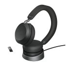 Jabra Evolve2 75 - Micro-Casque - Avec support de chargement - Certifié UC Google Meet et Zoom