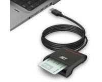 ACT AC6015 lecteur de cartes à puce Intérieure USB USB 2.0 Noir