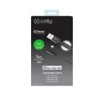Celly USBLIGHTLSHBK cavo per cellulare Nero 1 m USB A Lightning
