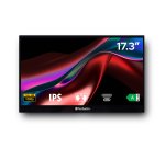 Verbatim 49593 pantalla para PC 43,9 cm (17.3") 1920 x 1080 Pixeles Full HD LCD Pantalla táctil Negro