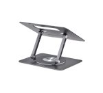 StarTech.com Support Rotatif pour PC Portable, Base Pivotante à 360&deg;, Support Rotatif pour Bureau, Hauteur et Inclinaison Réglables, Poids Max 5kg, Construction en Aluminium, Design Portable