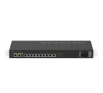 NETGEAR GSM4212UX Géré L2/L3 Gigabit Ethernet (10/100/1000) Connexion Ethernet, supportant l'alimentation via ce port (PoE) 1U Noir
