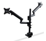 StarTech.com Support Double Écran PC - Bras Double Moniteur VESA - 32" 8kg - Empilables Verticalement - Porte 2 Écrans Hauteur Réglable/Articulé - Fixation Pince/œillet
