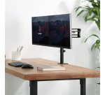 StarTech.com Support Double Écran - Support de Bureau pour Moniteurs VESA jusqu'à 32"(8kg) - Bras Articulé Ergonomique avec Pince - Réglable en Hauteur/Inclinaison/Rotation/Tourner