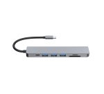 Equip 133494 Adattatore multifunzione USB-C 7 in 1, HDMI 4K/60Hz, USB 3.2 Gen1 x 3, TF/MICRO SD, USB PD 100W