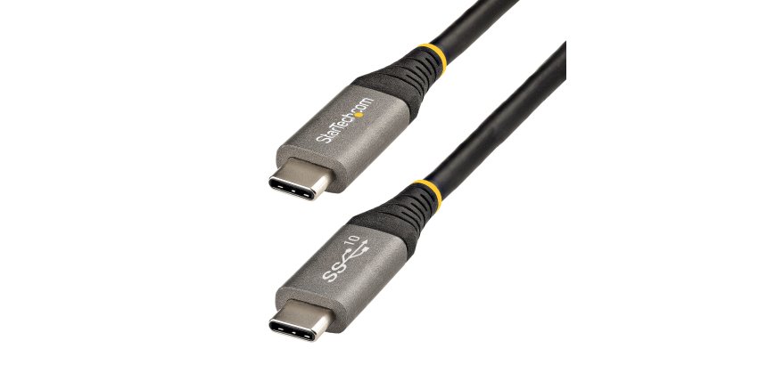 StarTech.com Câble USB-C de 1m, USB 10Gbps, 100W (5A) Power Delivery, 8K 60Hz/4K 144Hz DP Alt Mode, Compatible Thunderbolt