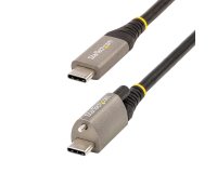 StarTech.com 20" (50cm) Top Screw Locking USB C Cable 10Gbps - USB 3.1/3.2 Gen 2 Type-C Cable - 100W (5A) Power Delivery Charging, DP Alt Mode - Single Screw Lock, USB-C Cord Charge/Sync