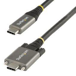 StarTech.com 1m USB-C Kabel mit Schraubensicherung 10Gbit/s - USB-IF Zertifiziert - USB 3.1/3.2 Gen 2 Typ-C Kabel - 100W (5A) Power Delivery Laden, DP Alt Modus - USB-C Kabel zum Laden/Synchronisieren