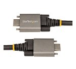 StarTech.com 3ft (1m) Side Screw Locking USB C Cable 10Gbps - USB-IF Certified USB-C Cable - USB 3.1/3.2 Gen 2 Type-C Cable - 100W (5A) Power Delivery Charging, DP Alt Mode - Dual Screw Lock - USB-C Cord Charge/Sync