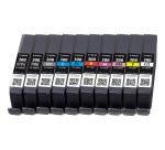 Canon PFI-300 cartouche d'encre 10 pièce(s) Original Noir, Bleu, Cyan, Gris, Magenta, Photo noire, Photo magenta, Rouge, Jaune