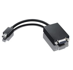 Adaptador Lenovo 0A36536 adaptador de cable de vídeo VGA (D-Sub) Mini DisplayPort Negro