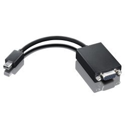 Adaptador Lenovo 0A36536 adaptador de cable de vídeo VGA (D-Sub) Mini DisplayPort Negro