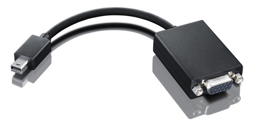 Adaptador Lenovo 0A36536 adaptador de cable de vídeo VGA (D-Sub) Mini DisplayPort Negro