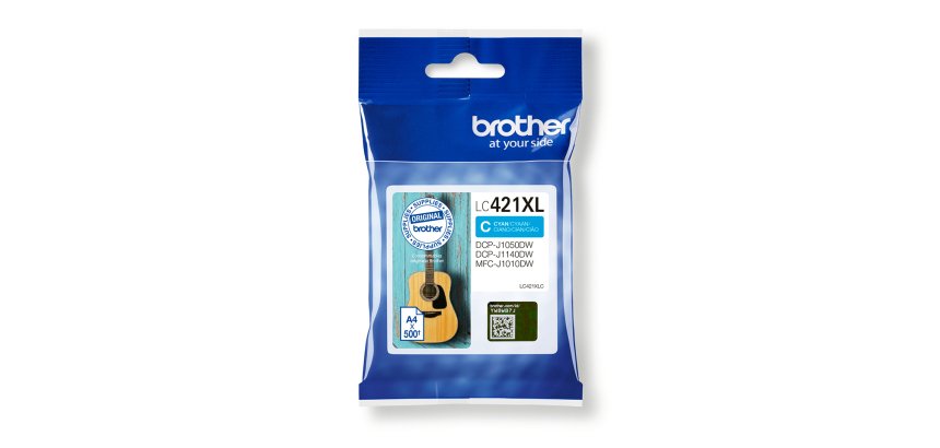 Brother LC-421XLC ink cartridge 1 pc(s) Original High (XL) Yield Cyan