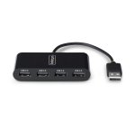 StarTech.com Hub USB 2.0 à Ports, Alimentation par Bus USB, Petit Hub USB de Voyage, Répartiteur USB 2.0, Hub USB Multi-Ports Portable, 480Mbps, Protection contre les sur-courants (OCP)