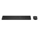 HP MultiDvcDuMdMSEKBCombo490C FR clavier Souris incluse Maison RF sans fil + Bluetooth Noir