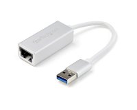 StarTech.com Adaptateur Réseau USB 3.0 vers Gigabit - Argent - Design Élégant en Aluminium pour MacBook, Chromebook ou Tablette - Support de Pilote Natif