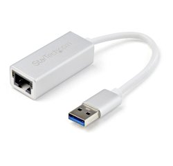 StarTech.com Adaptateur Réseau USB 3.0 vers Gigabit - Argent - Design Élégant en Aluminium pour MacBook, Chromebook ou Tablette - Support de Pilote Natif