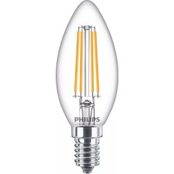 Philips Lampadina candela trasparente a filamento 60 W B35 E14