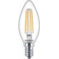 Philips Lampadina candela trasparente a filamento 60 W B35 E14
